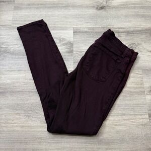 J Brand Burgundy Skinny Jeans‎ Women's Size 29